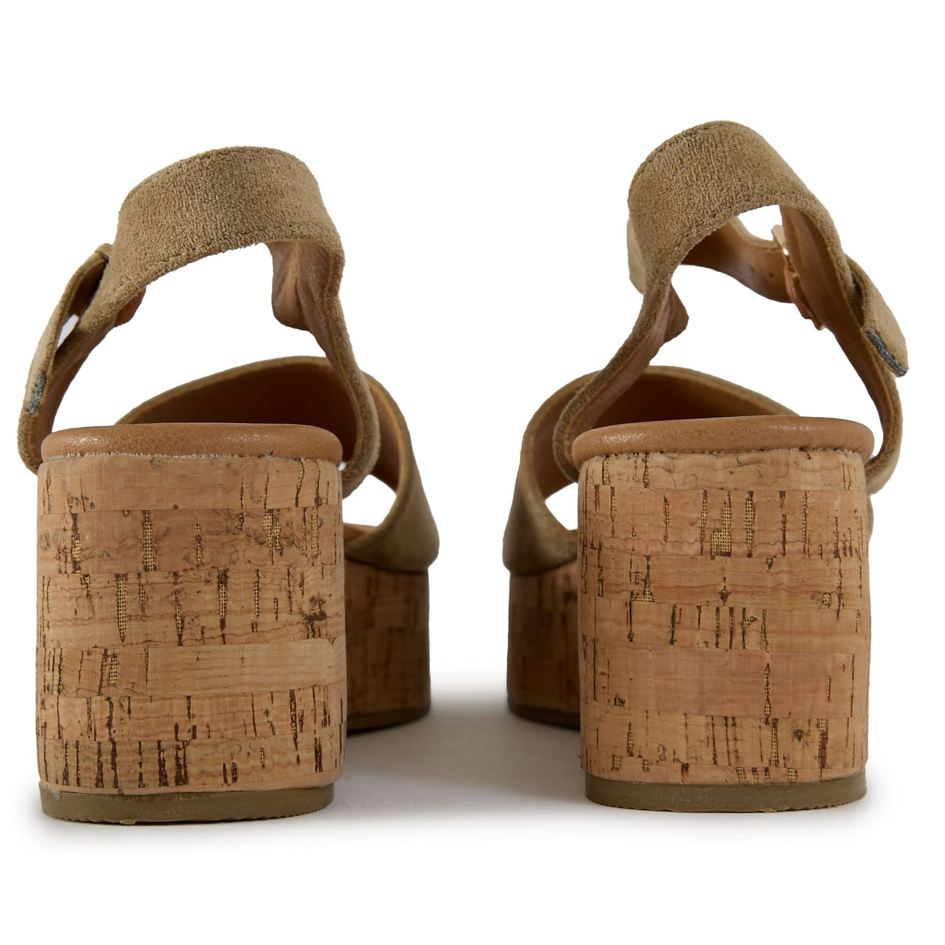 V.GAN V.GAN Women's Gotu Cork Wedge Sandals in Taupe - 4