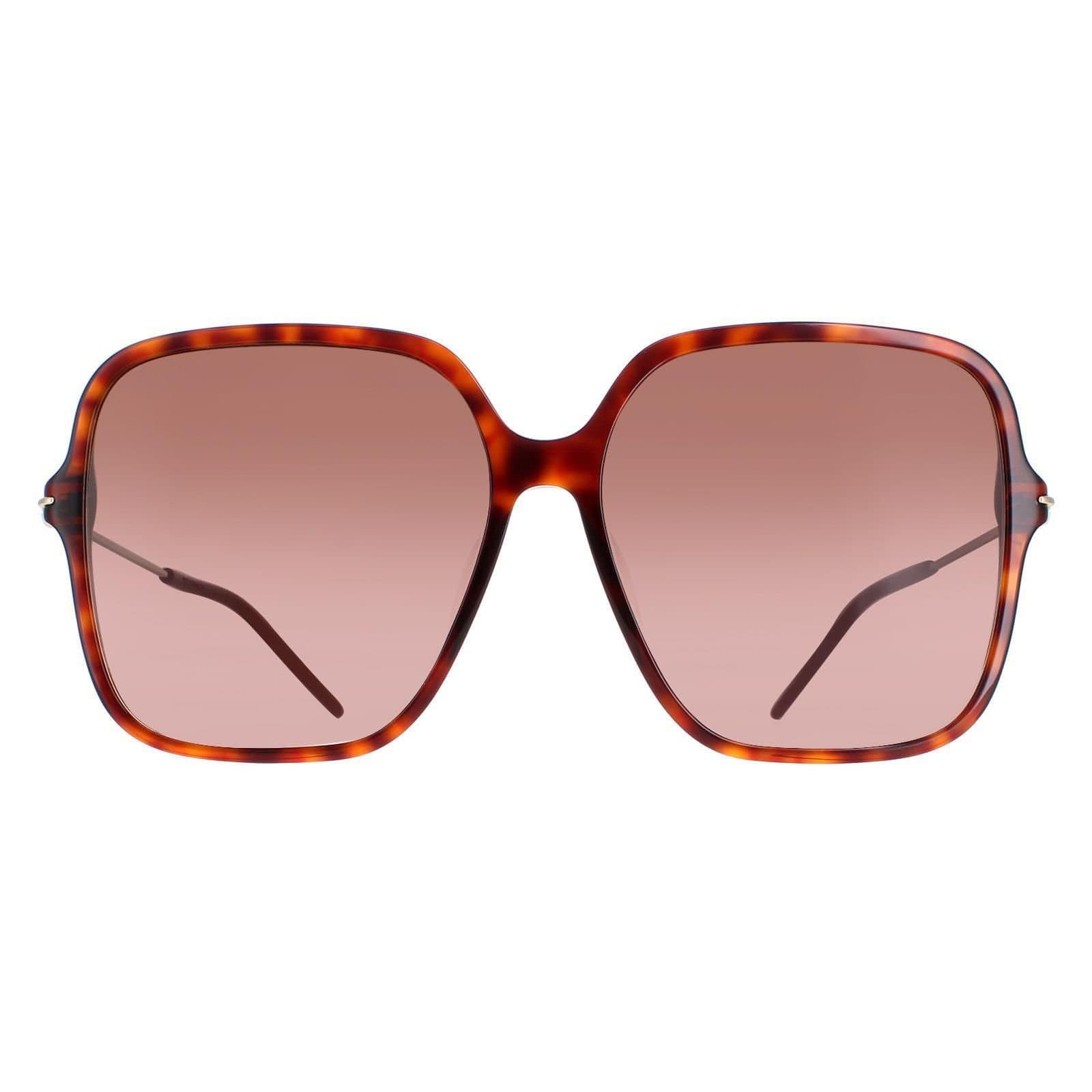 Gucci Gucci Women's Square Dark Havana Brown Gradient GG1267S