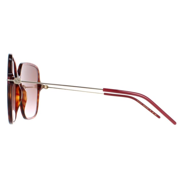 Gucci Gucci Women's Square Dark Havana Brown Gradient GG1267S - 3