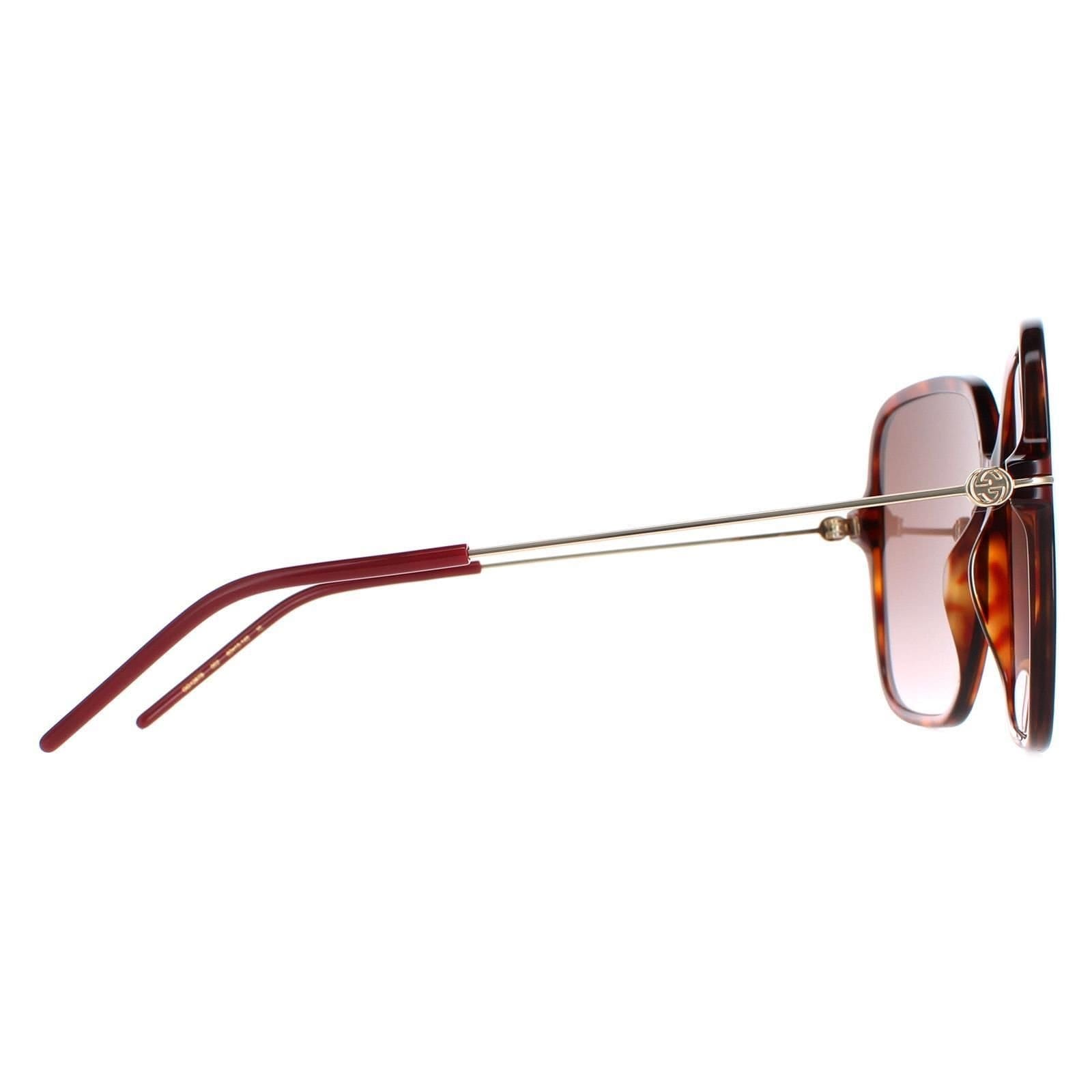 Gucci Gucci Women's Square Dark Havana Brown Gradient GG1267S - 4