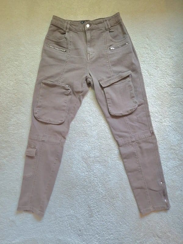 ASOS Design Taupe Mushroom Cargo Trousers