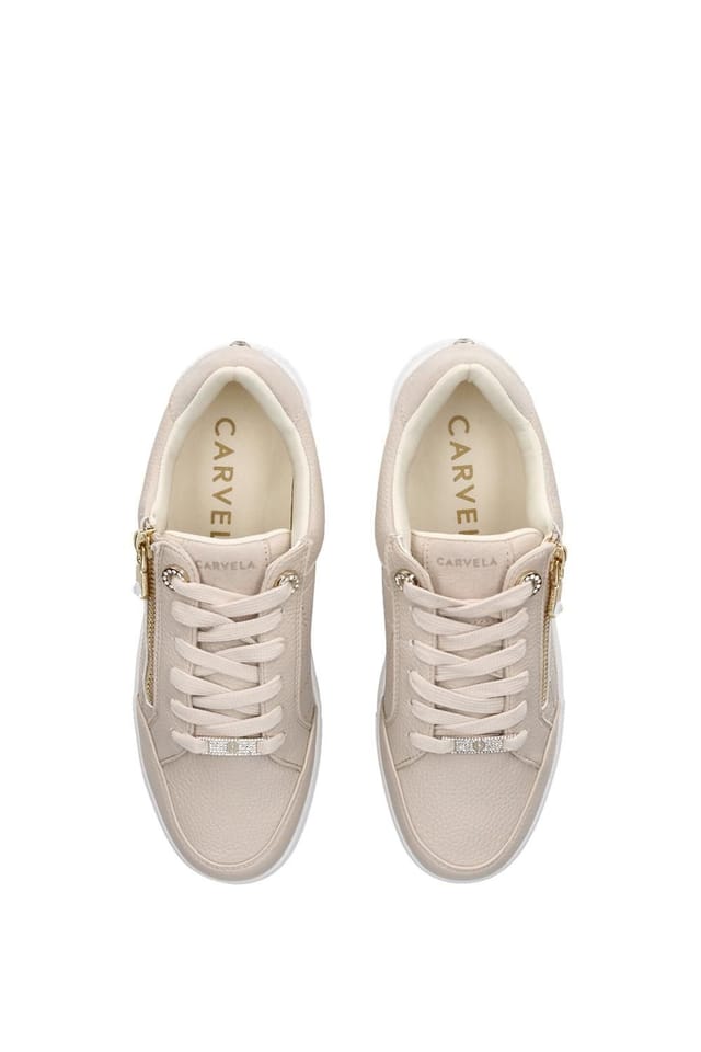 Carvela Carvela Women's 'Jive Zip' Trainers in Beige - 2