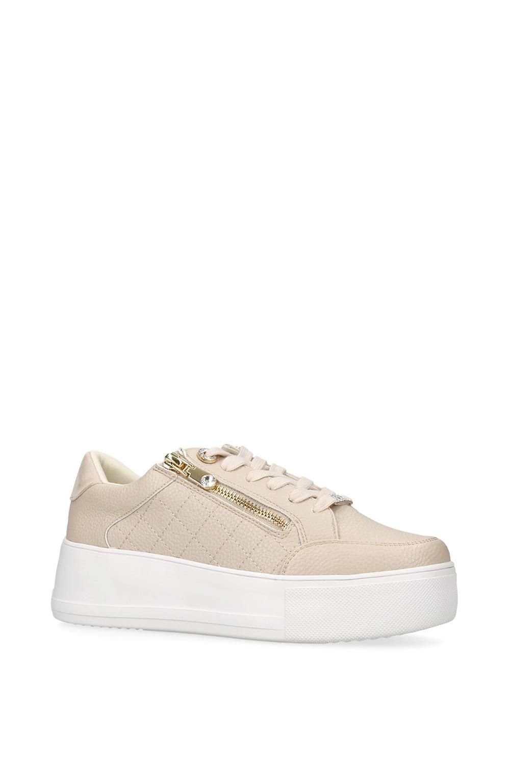 Carvela Carvela Women's 'Jive Zip' Trainers in Beige - 4