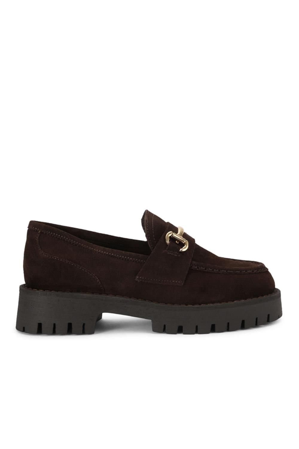 Steve Madden STEVE MADDEN Women's 'Lando Dark Brown' Suede Flats in Dark Brown