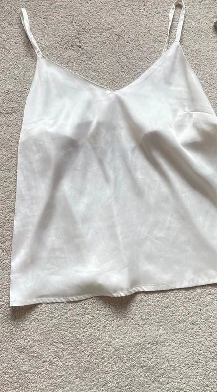 ASOS Design Asos design luxe satin cami size 6 white / ivory