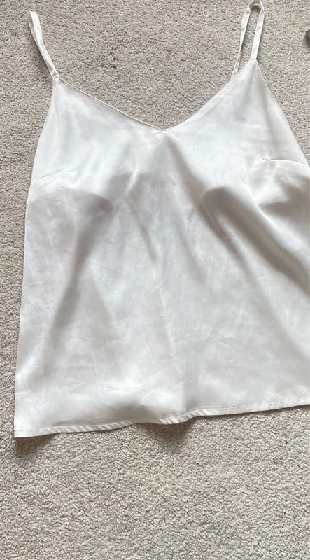 ASOS Design Asos design luxe satin cami size 6 white / ivory - 1