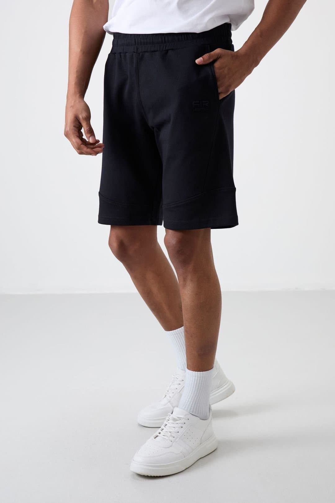 Tommy Life Tommy Life Men's Pull-on Sweat Shorts in Dark Navy