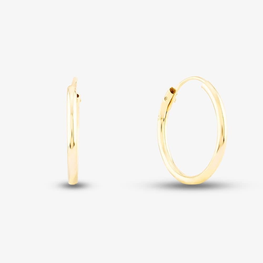 T.H.Baker T.H.Baker Gold Sleeper Hoop Earrings
