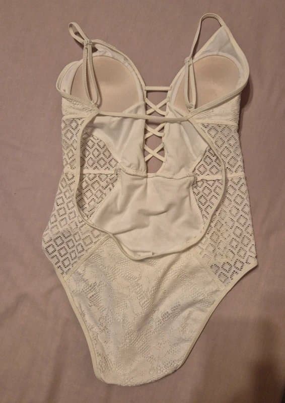 New Look New Look Lace White Women's Swimming Costume
