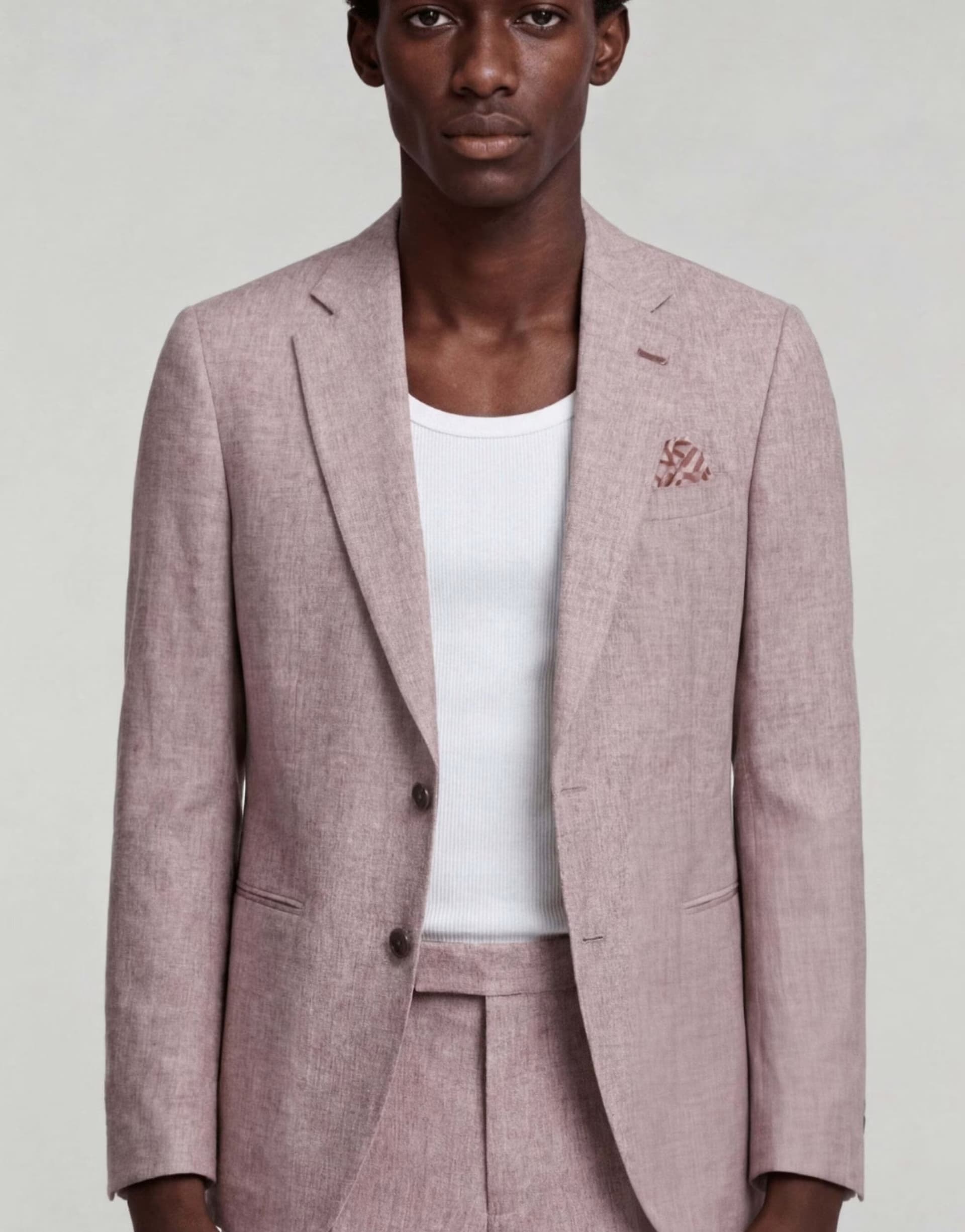 ASOS Harry Brown Giacomo slim fit single breasted suit jacket in berry