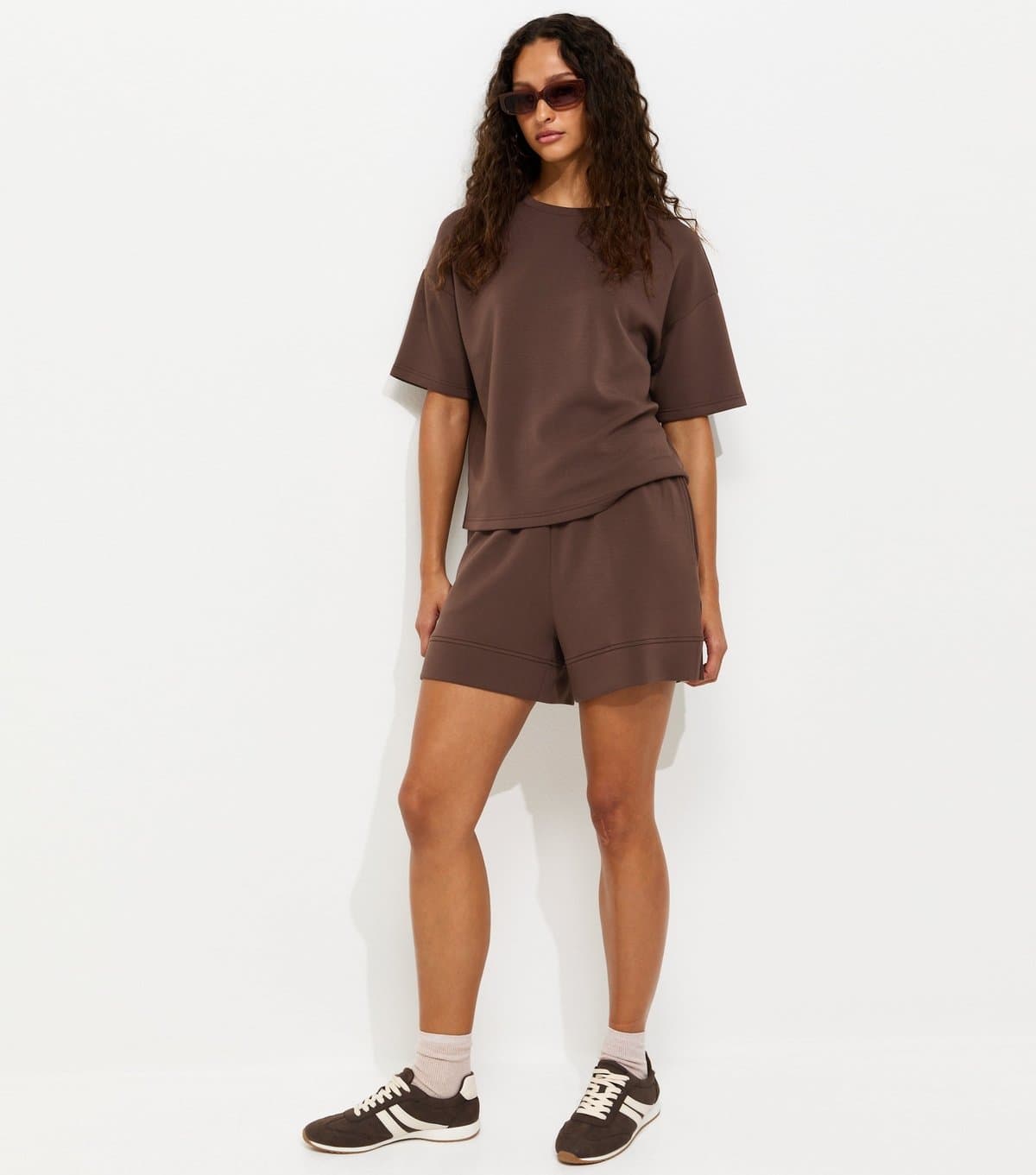 New Look New Look Rust Premium Jersey Shorts