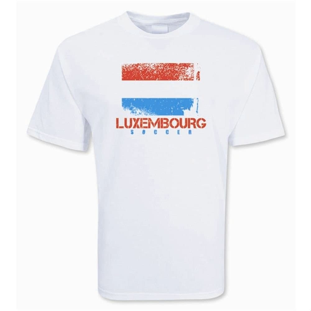 Luxembourg Luxembourg Men's Soccer T-Shirt in White