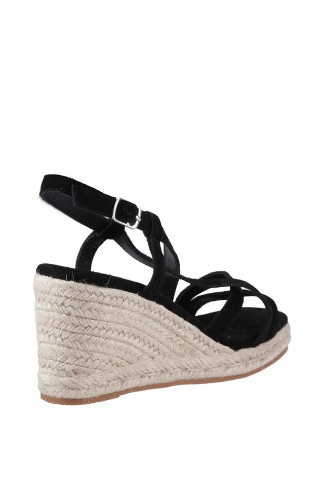 Hush Puppies Hush Puppies Women's Jenny Espadrille Wedge Sandal in Black - 2