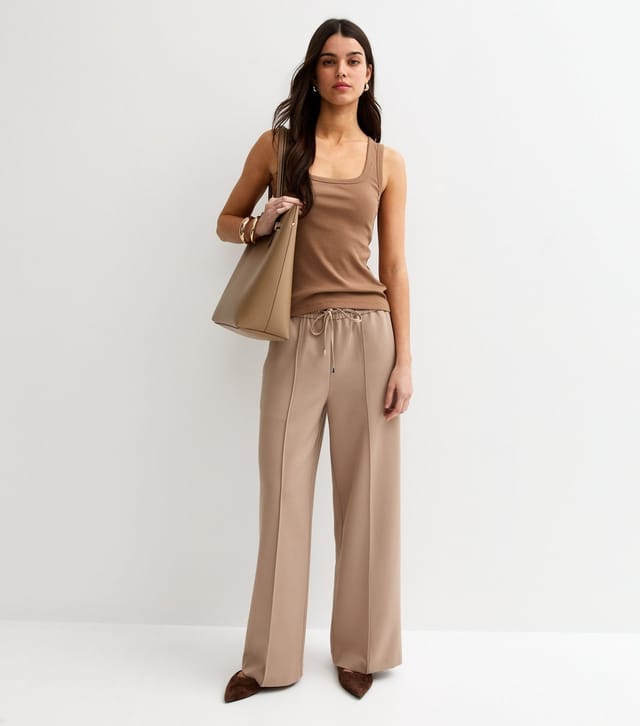 New Look Women's Tan Square Neck Vest New Look - 3