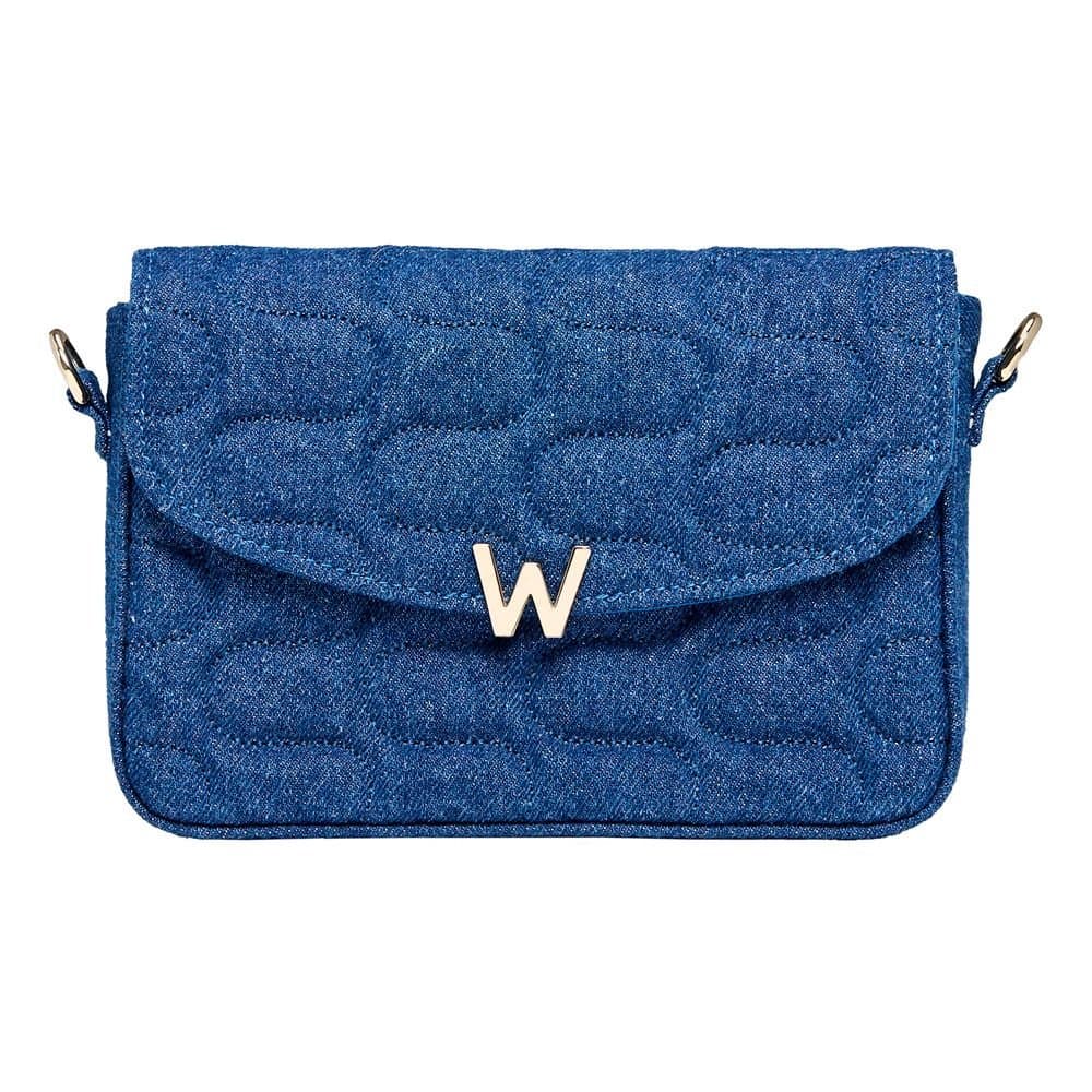 Wolf WOLF Women's Mimi Swirl Cross Body Bag with Scarf in Mid Blue