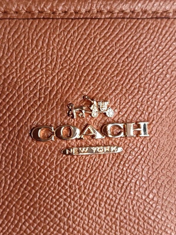 Coach Coach Brown Zip Tote Leather Bag Handbag