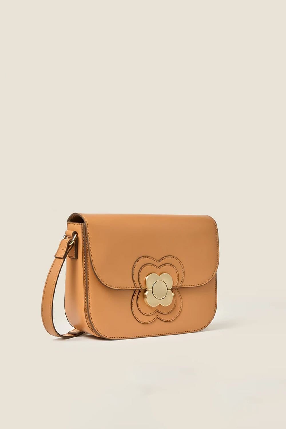 Orla Kiely Orla Kiely Women's Eclipse Leather Crossbody Bag - Light Tan - 4