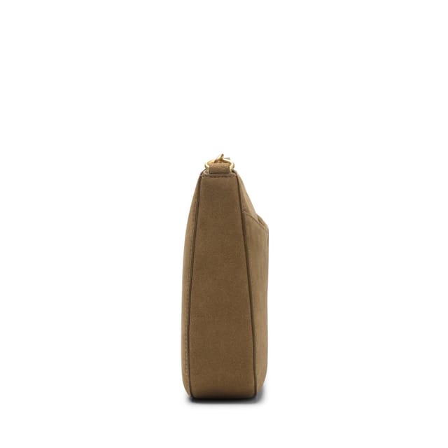 Clarks Clarks Women's Topsham Willow Dark Sand Suede Shoulder Bag, Cross Body Bag in Beige - 3