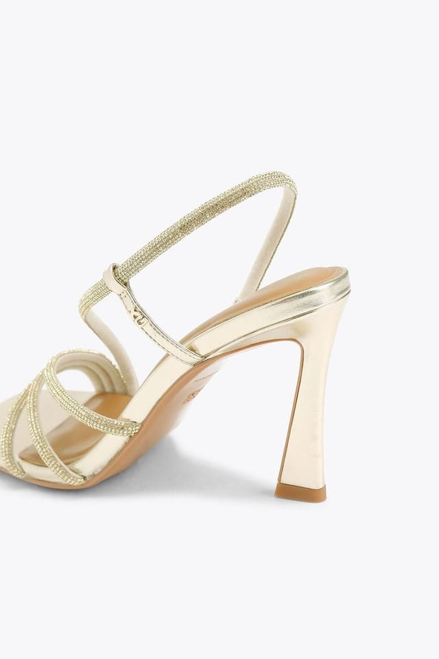KG Kurt Geiger KG Kurt Geiger Women's 'Sweetie Sandal Gem' Heels in Gold - 3