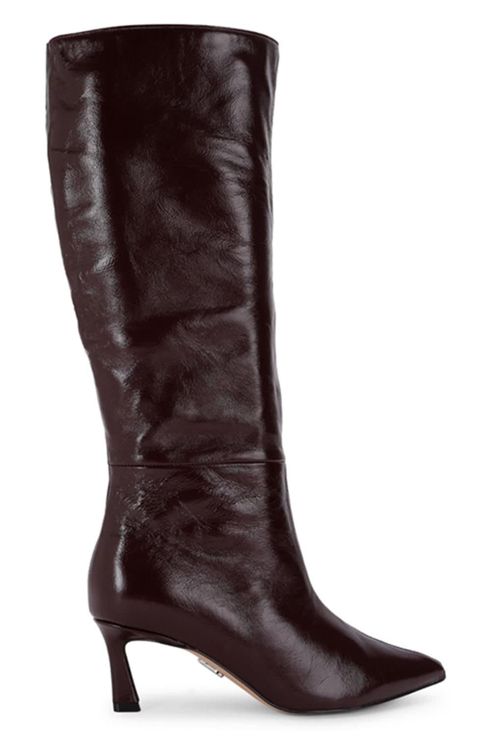 Steve Madden STEVE MADDEN Women's 'Lavan Wine Leather' Leather Boots