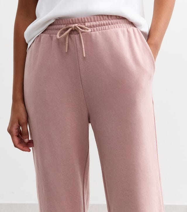 New Look Women's Pink Drawstring Wide Leg Joggers New Look - 3