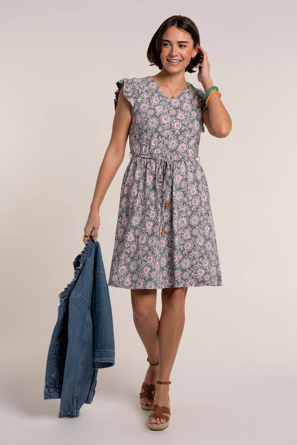 Brakeburn Brakeburn Women's MANOELA DRESS in Khaki - 4