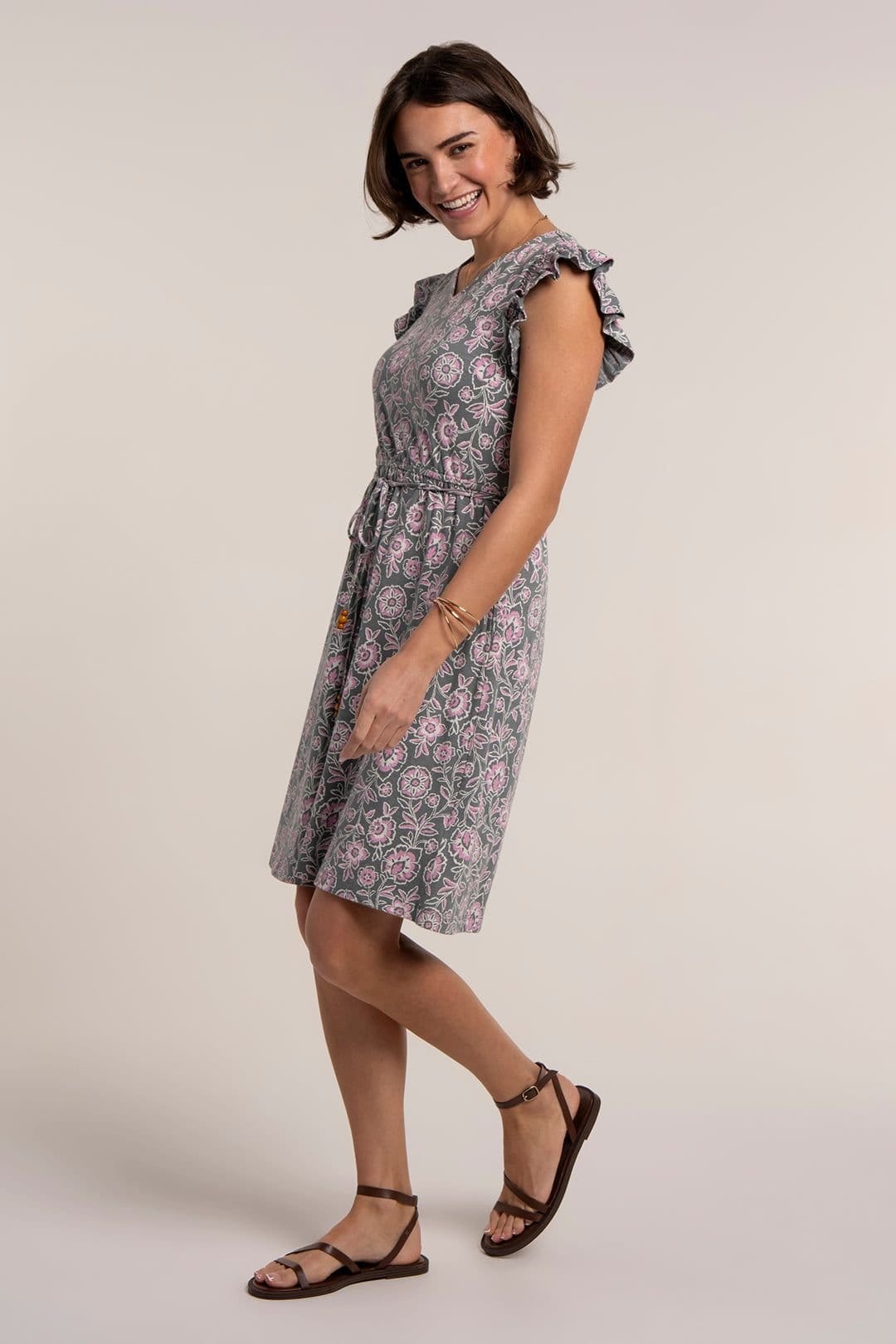 Brakeburn Brakeburn Women's MANOELA DRESS in Khaki - 4
