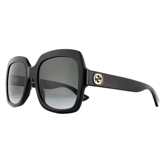 Gucci Gucci Women's Square Black Grey Gradient Sunglasses GG0036SN - 2