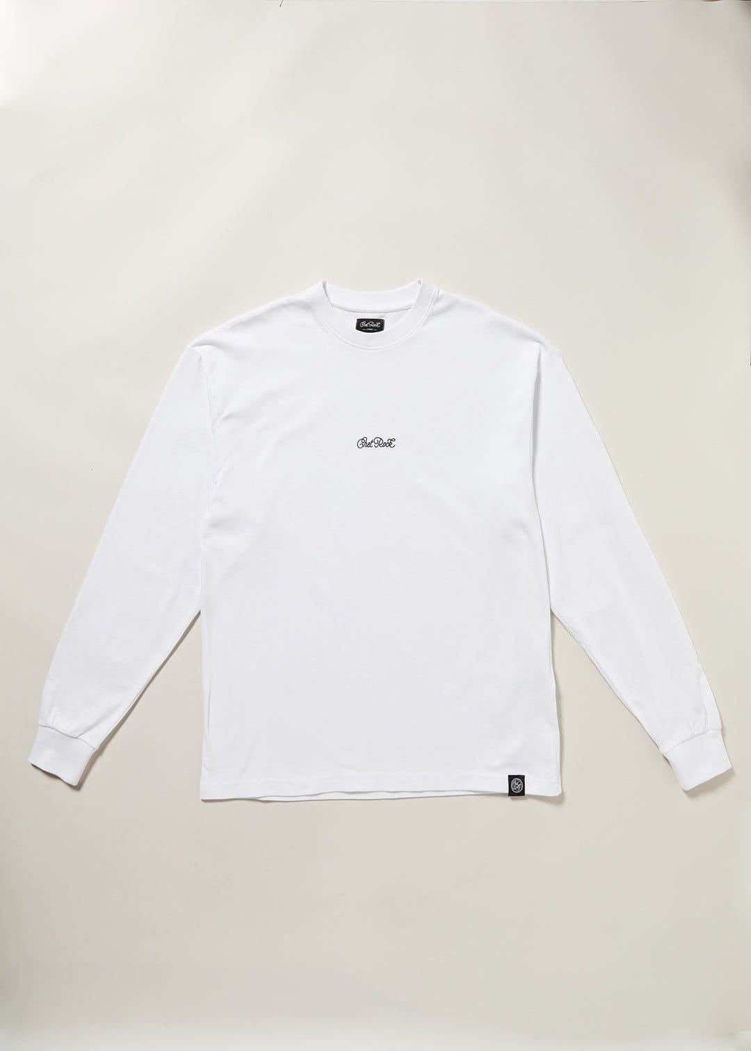 Chet Rock Chet Rock Men's Oversized Heavyweight Long Sleeve Graphic T-Shirt in White - 1