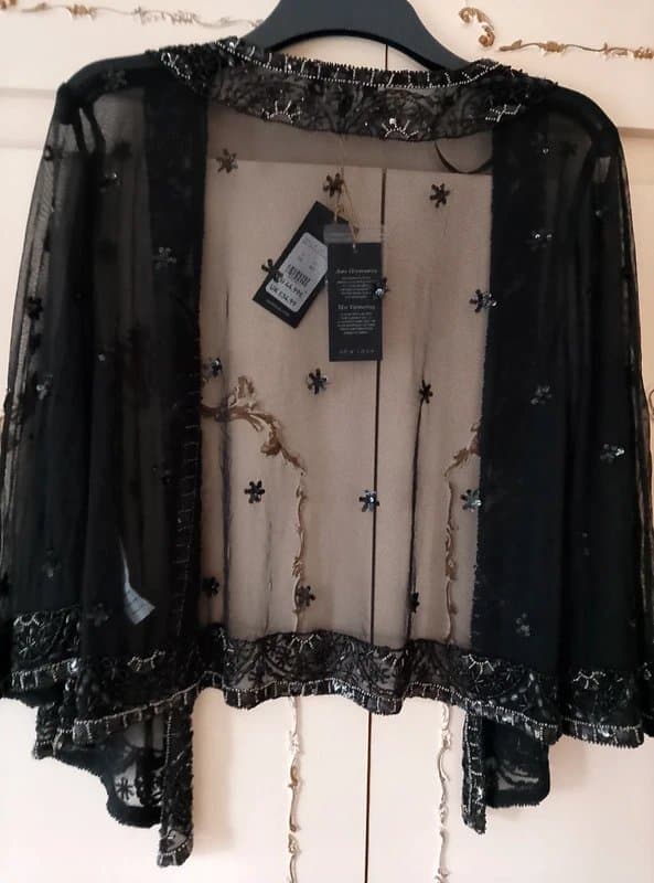 New Look Size 16 sequin embellished open jacket