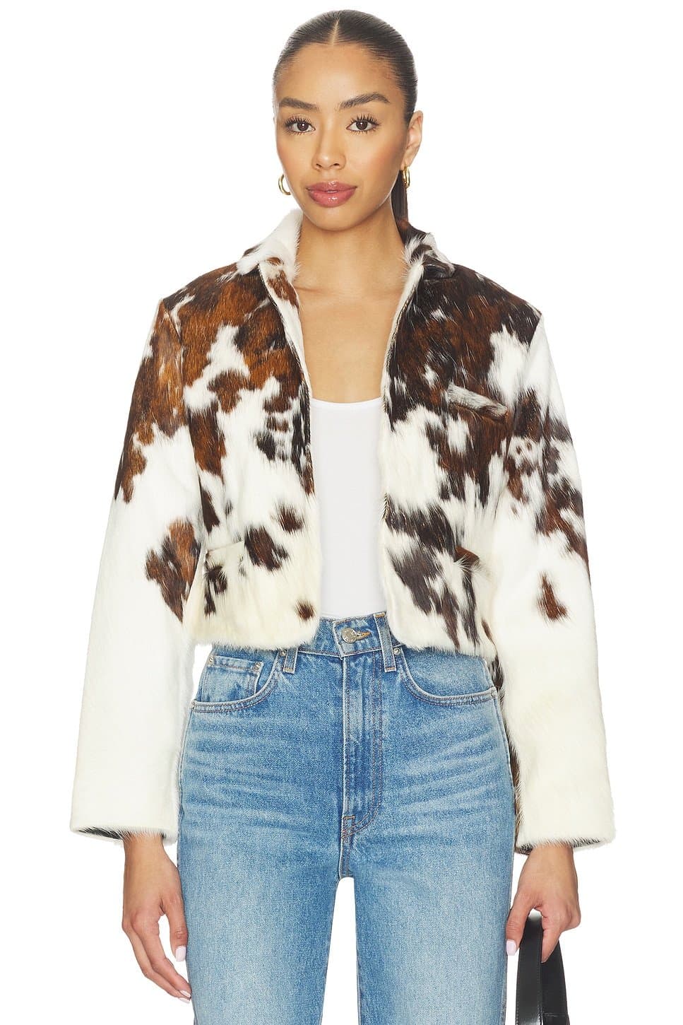 revolve Revolve Cow Print Dapple Blazer in Cow Print