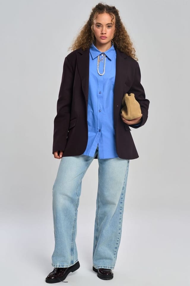 MAI STUDIOS CO. MAI STUDIOS CO. Women's Emma Blazer in Dark Brown - 2