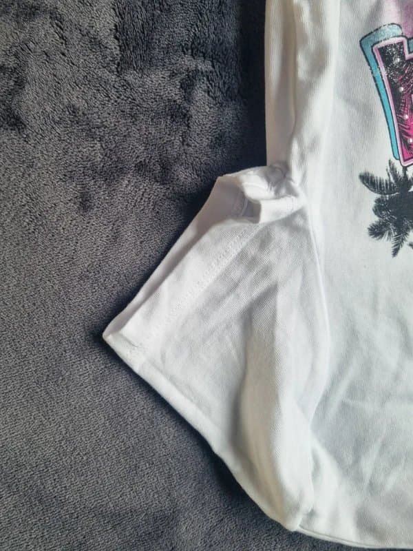 Bershka bershka white california cropped tee size s nwot