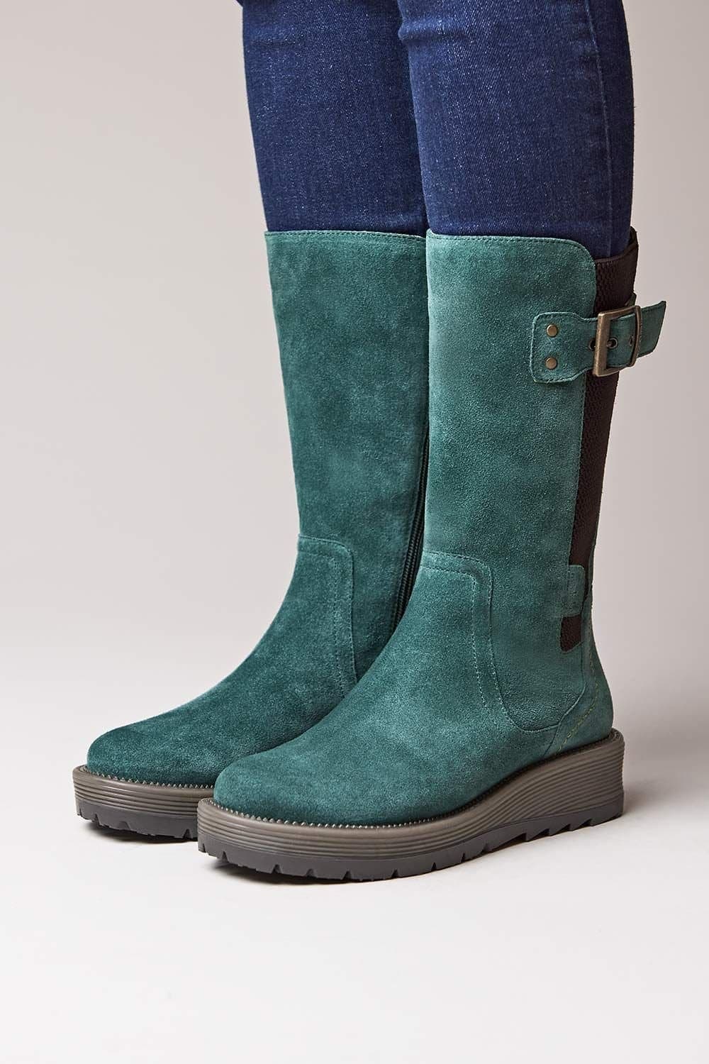 Moshulu Moshulu Women's Rannoch' Mid Calf Boots in Green