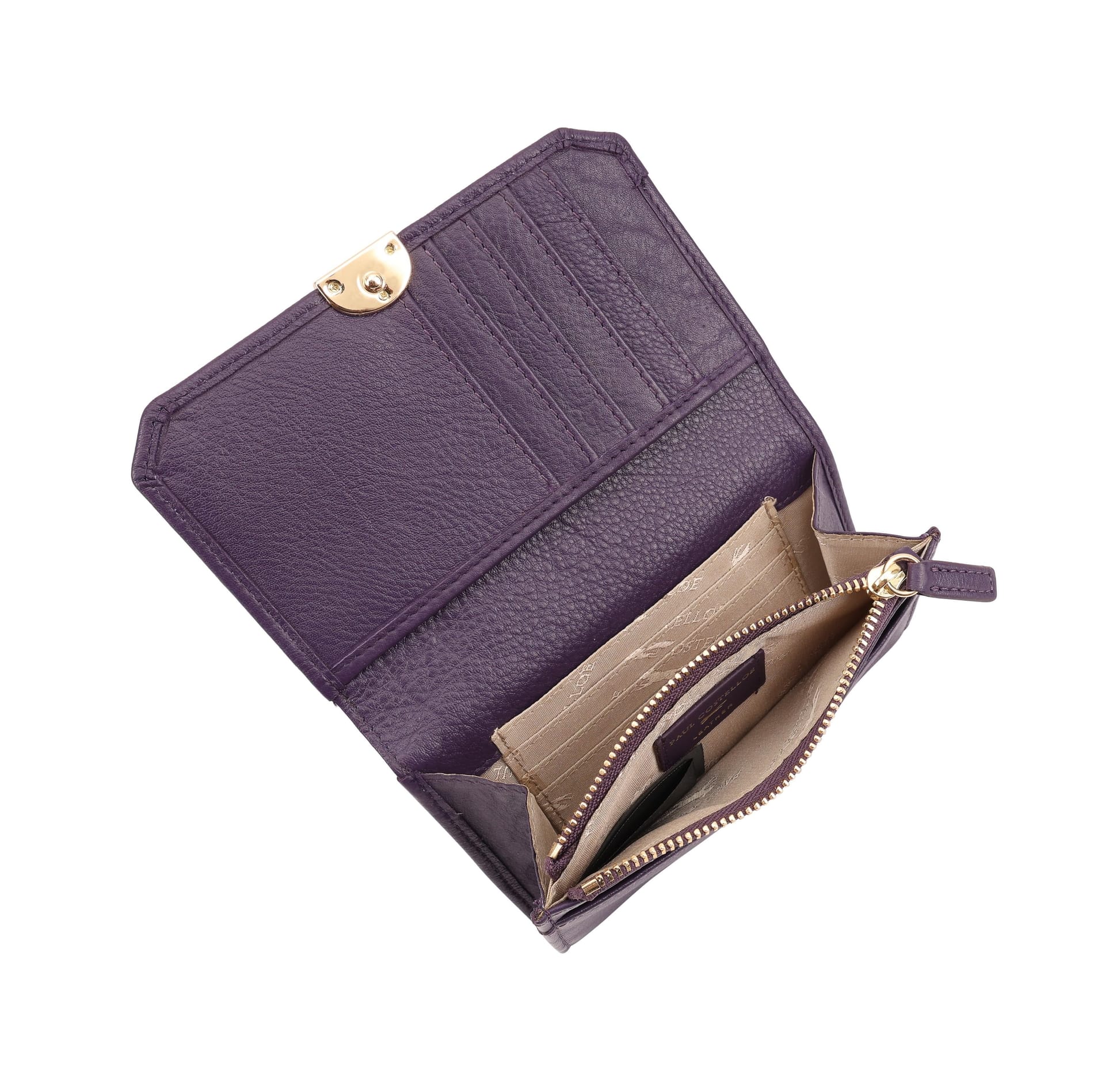 Paul Costelloe Paul Costelloe Women's Nawa Card & Note Case in Dark Mauve - 4