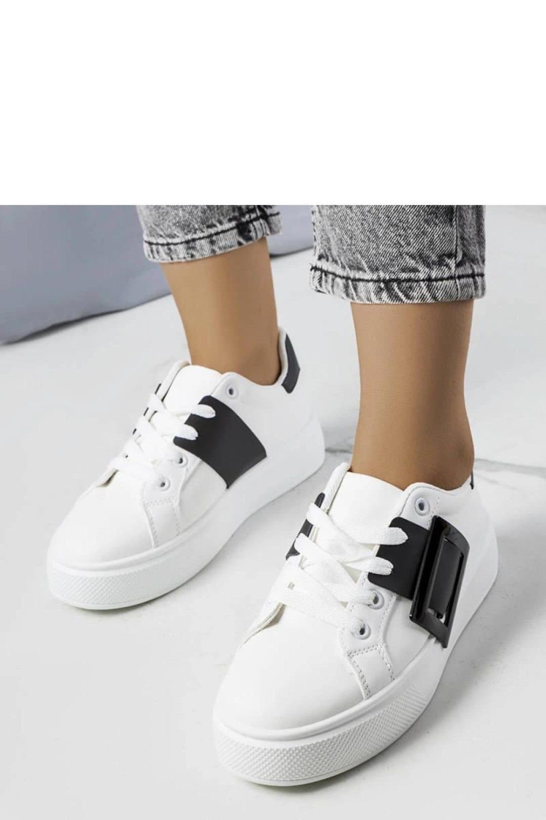 Love Lace Love Lace Women's Sport Sneakers with Black Buckle for Summer Comfort Daily in White