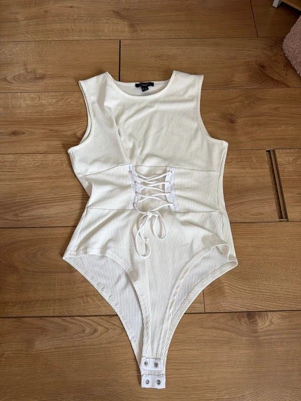 New Look New look cream bodysuit , petite 16
