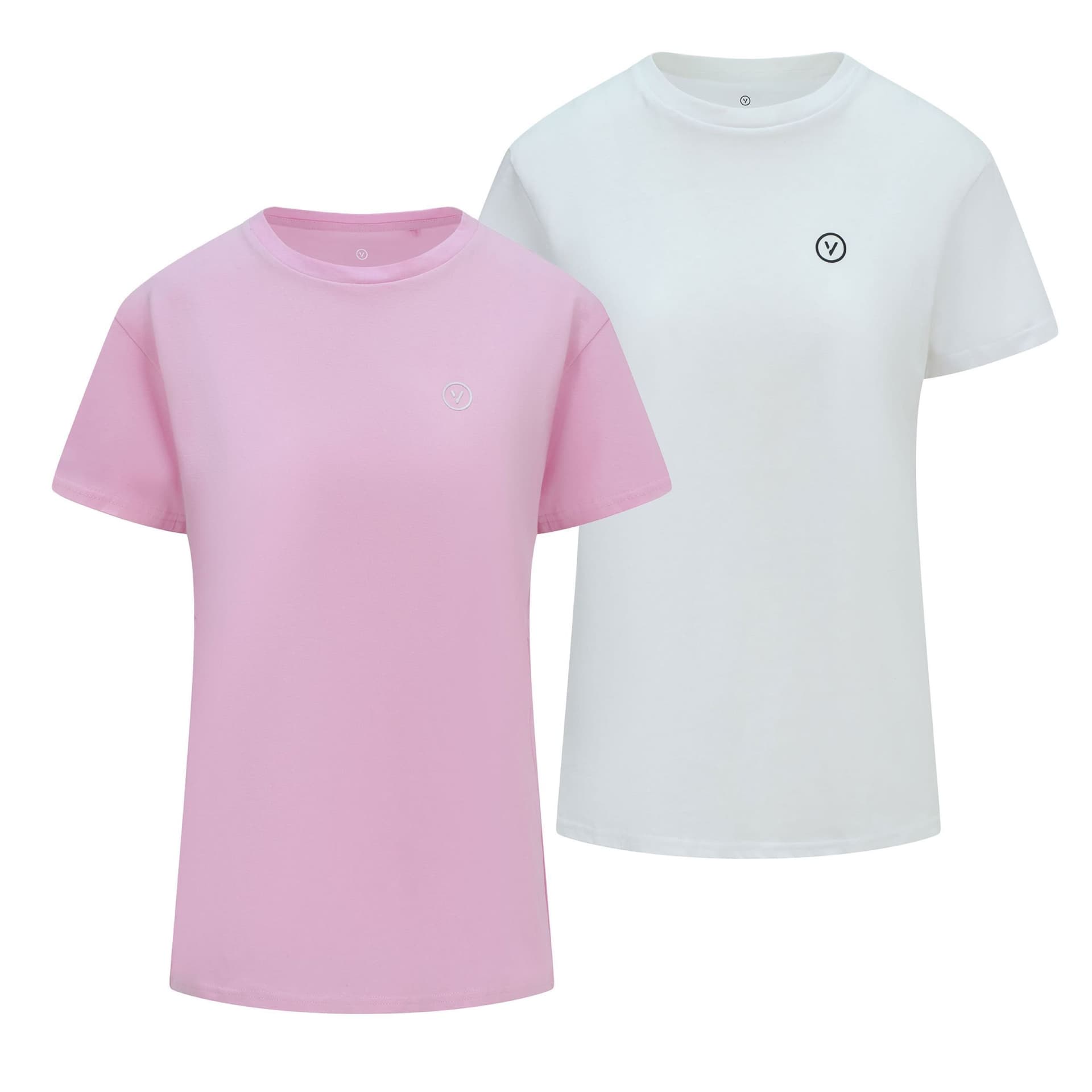 Validate Validate Women's Womens Essential Logo T-Shirt 2 Pack in Pink