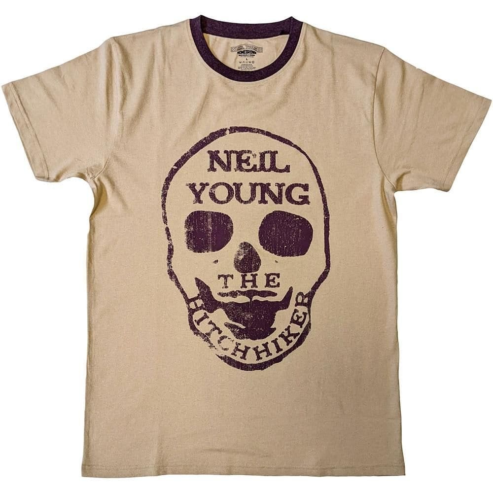 Neil Young Neil Young Men's Hitchhiker T-Shirt in Natural - 1