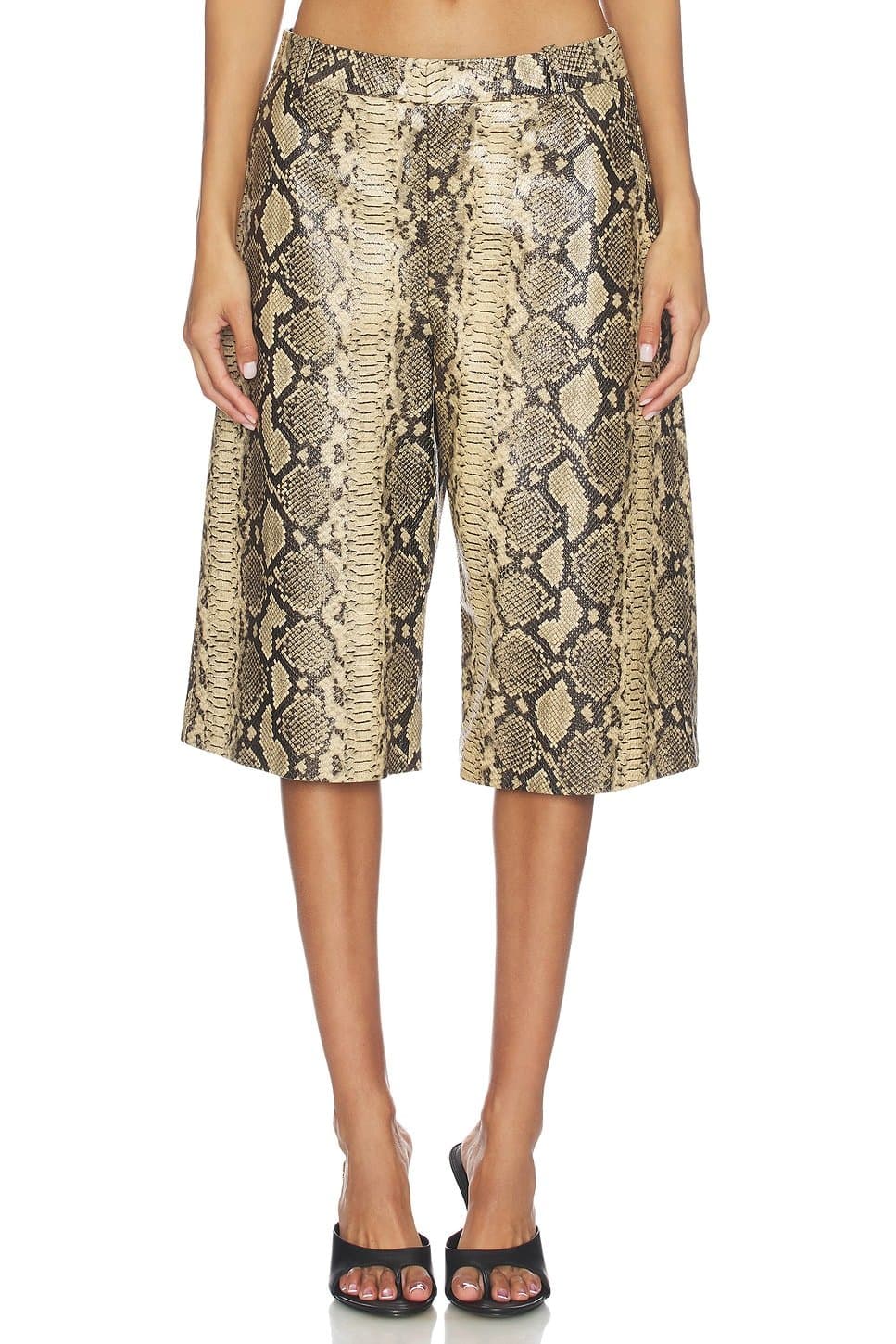 revolve Allis Mid Waist Snake Shorts