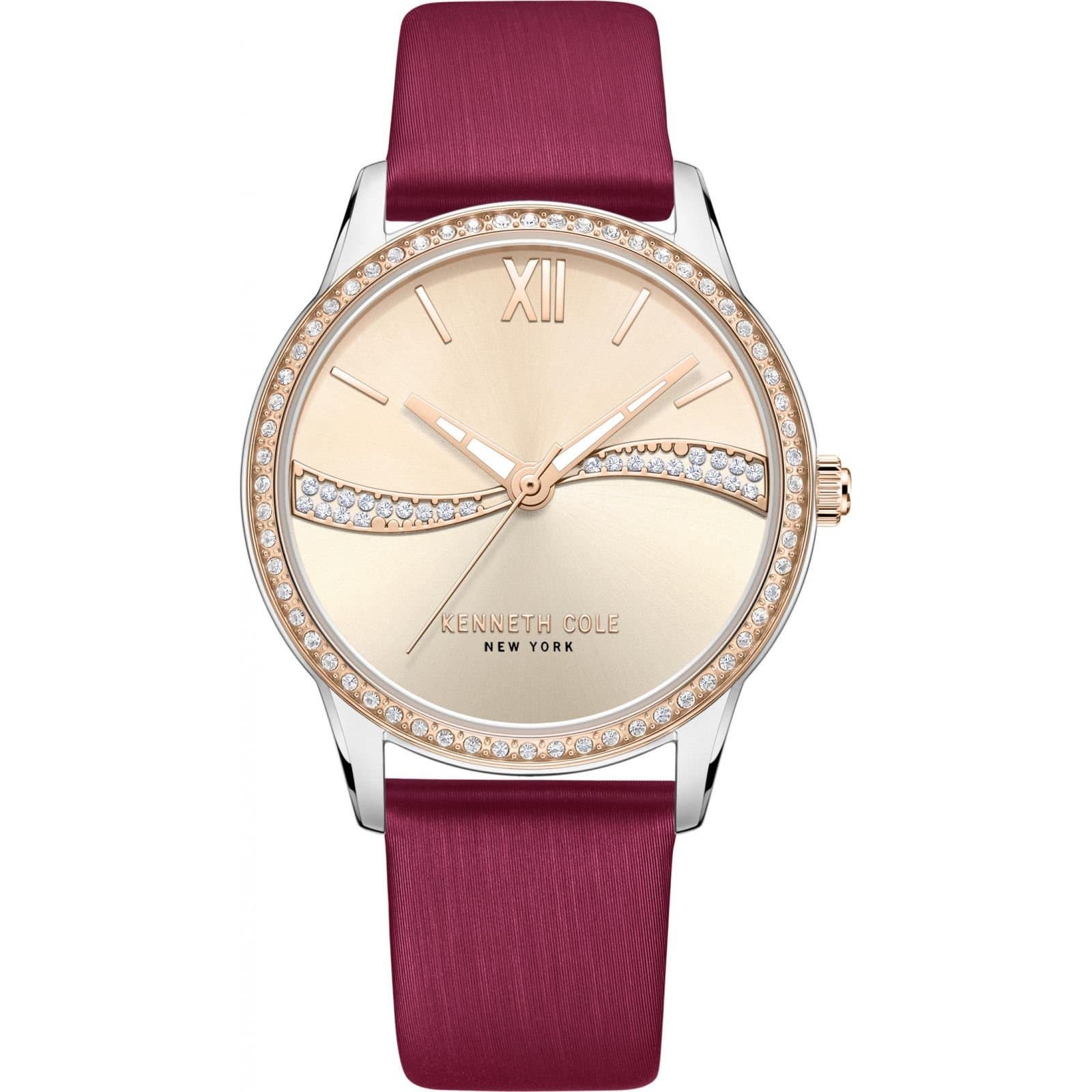 Kenneth Cole Kenneth Cole Women's KCWLA2219603 Classic 36mm Quartz Watch in Burgundy