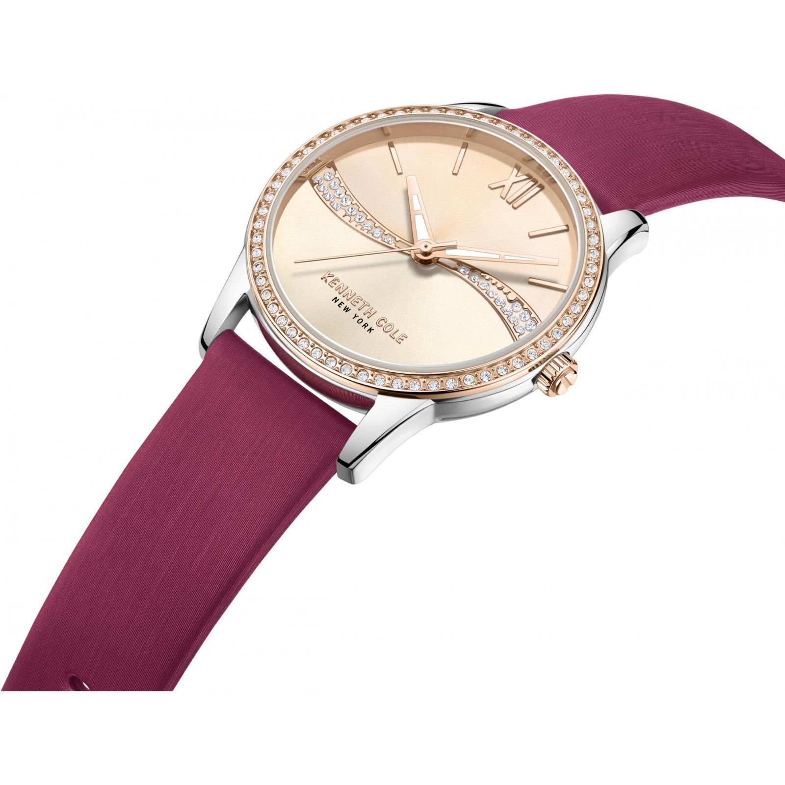 Kenneth Cole Kenneth Cole Women's KCWLA2219603 Classic 36mm Quartz Watch in Burgundy - 3