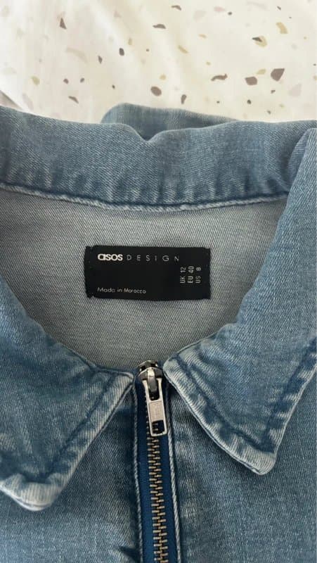 ASOS Design shorts denim jumpsuit