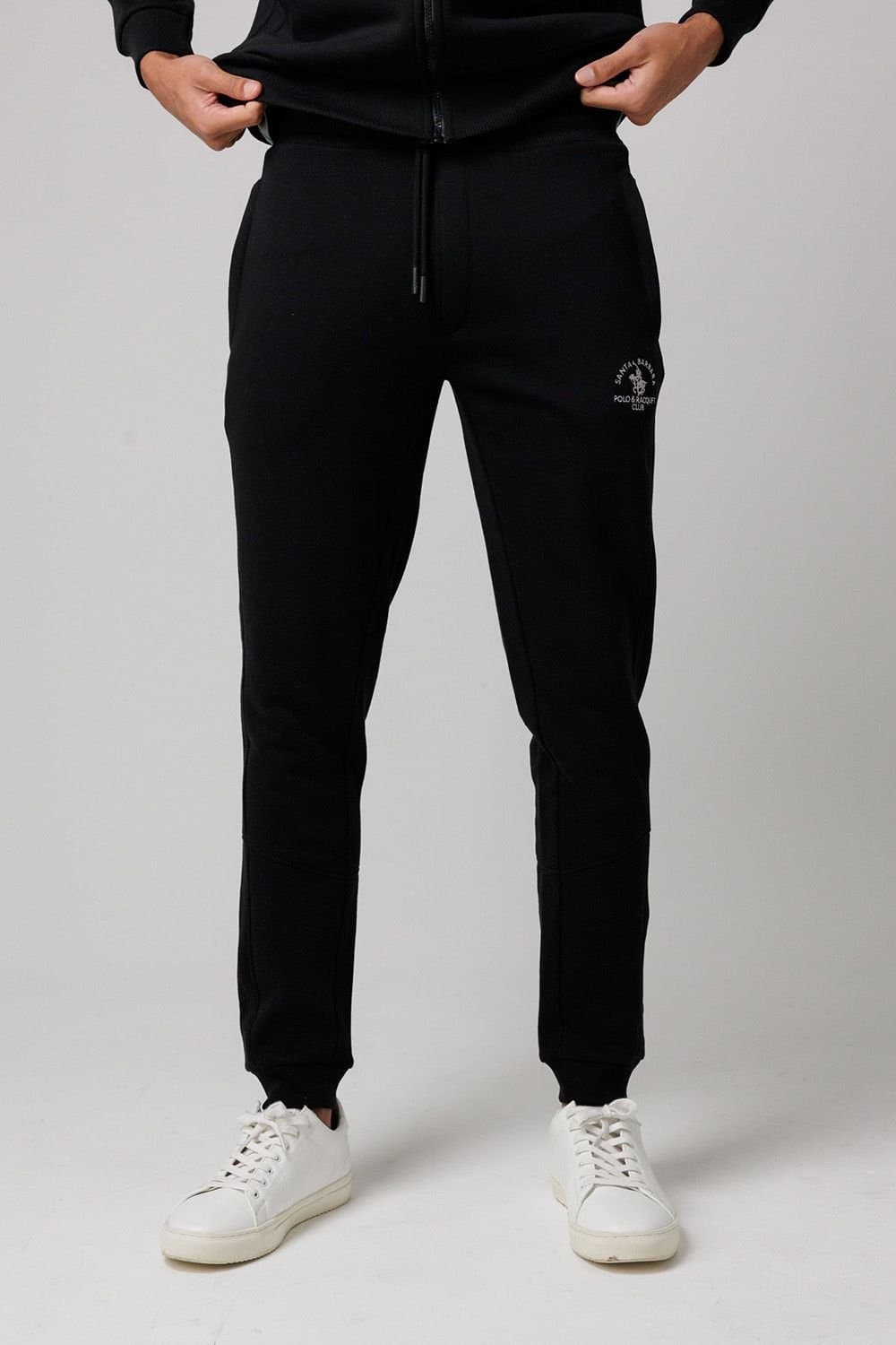 Santa Barbara Polo & Racquet Club Santa Barbara Polo & Racquet Club Black Cotton Joggers
