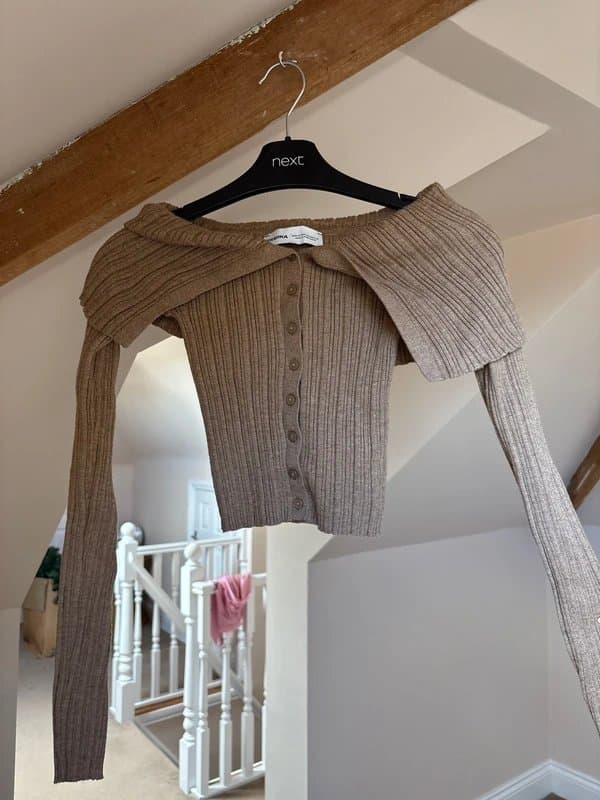 Bershka Off the shoulder knit top