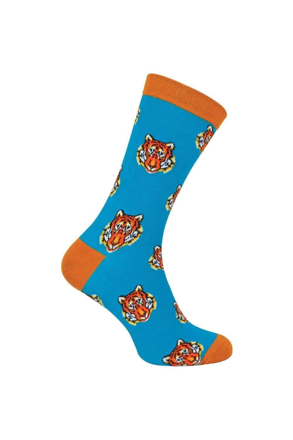 Mr Heron Mr Heron Men's Animal Patterned Soft Breathable Bamboo Novelty Socks in Turquoise