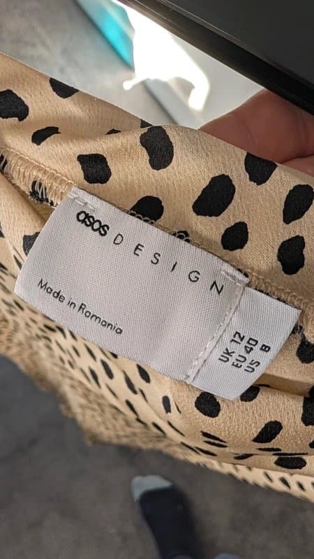 ASOS ASOS animal print midi skirt