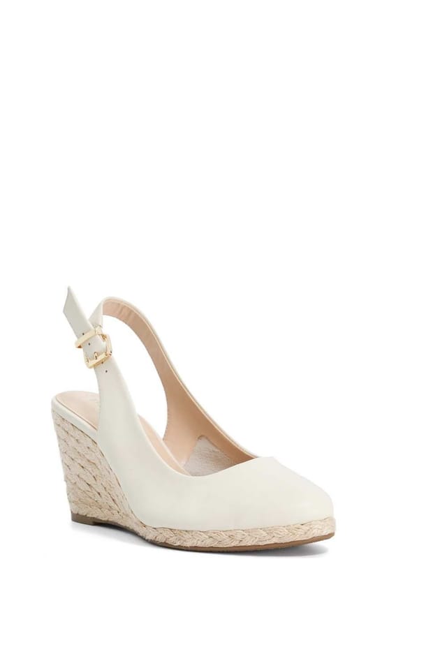 Dune London Dune London Women's Wide Fit 'Capable' Leather Wedges in Natural - 2