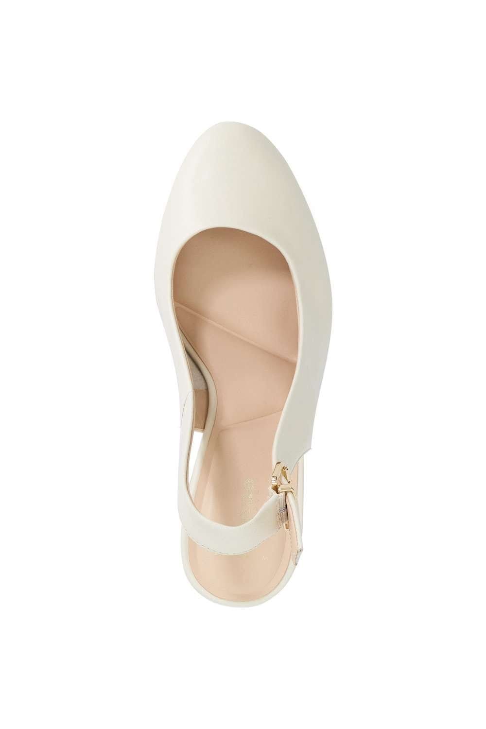 Dune London Dune London Women's Wide Fit 'Capable' Leather Wedges in Natural - 4