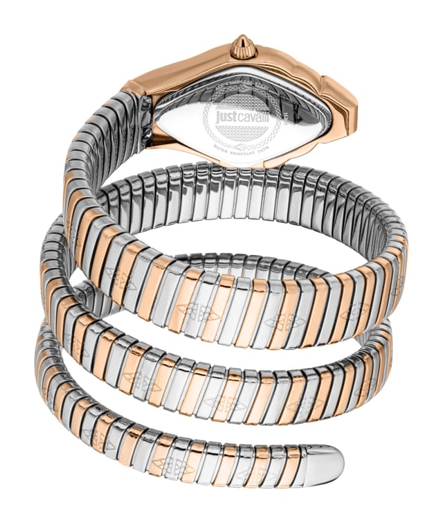 Just Cavalli Just Cavalli Women's Snake Two Tone Silver & Rose Gold Stainless Steel Watch - 2